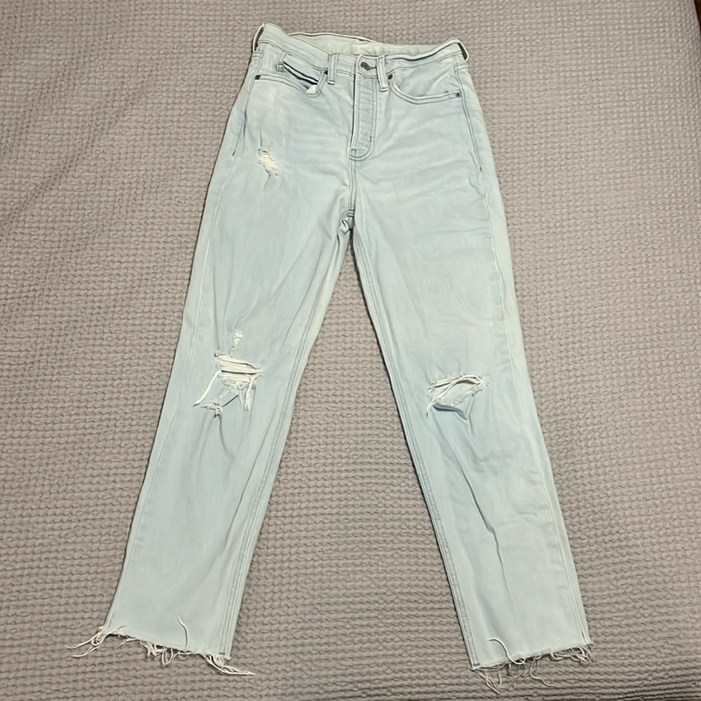 Light Wash Straight Denim